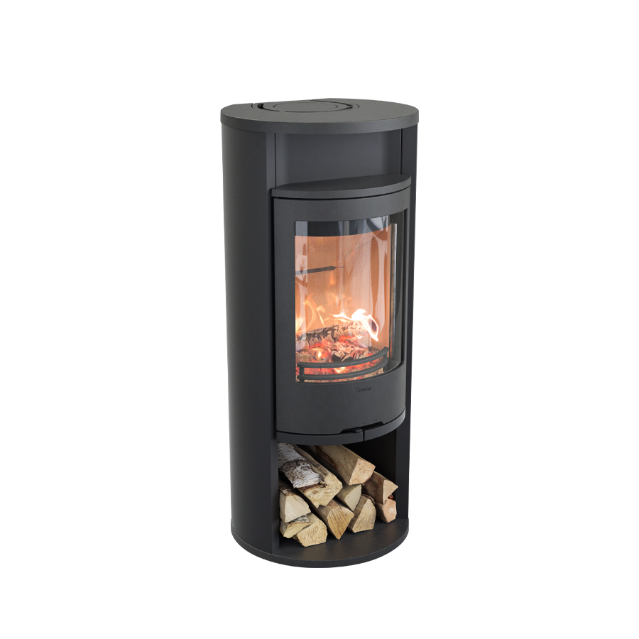 610 Style, black with warming shelf