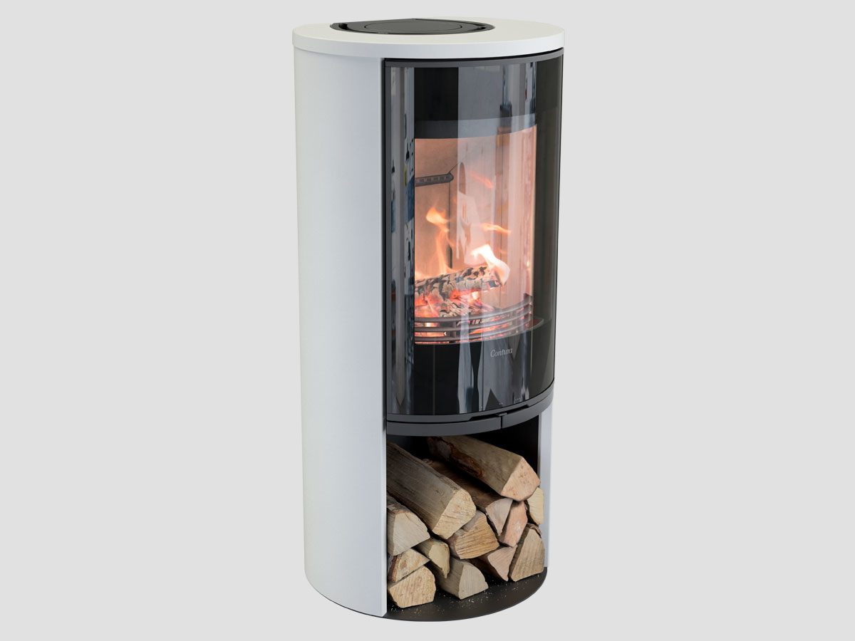 Contura 510G style log burner with glass door | Contura