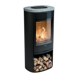 910G Style, noir avec dessus en pierre ollaire